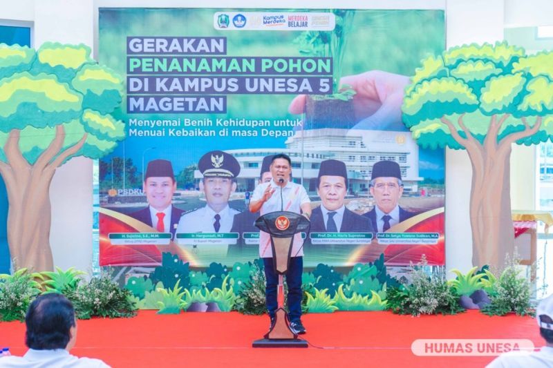  The chairman of the Magetan DPRD expressed his hope and belief that UNESA 5 Magetan would be able to become a locomotive for regional development in Magetan