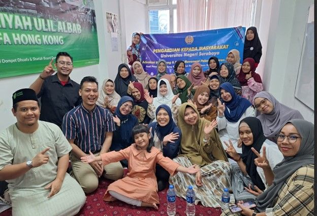 The PMI from Ponorogo in Hong Kong took part in educational activities about advocacy institutions organized by the UNESA PKM team in collaboration with the Indonesian Consulate General in Hong Kong, and Dompet Dhuafa Hong Kong.