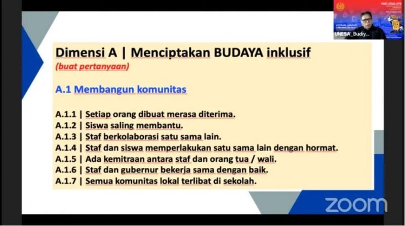 Experts and professors at the UNESA Faculty of Education (FIP) presented material at the National Awareness which was attended by participants from various circles.