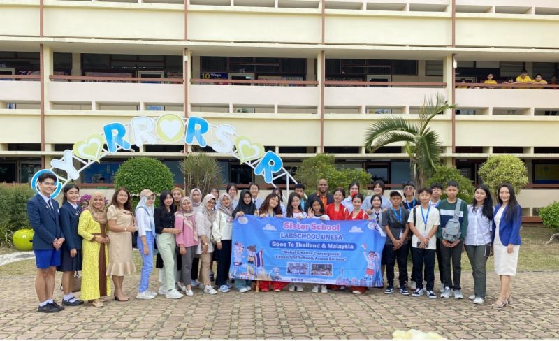 The excitement of the UNESA Labschool student school system program in Thailand and Malaysia.