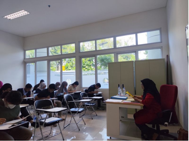 The atmosphere of the 2024 Japanese-Language Proficiency Test (JLPT) at UNESA 