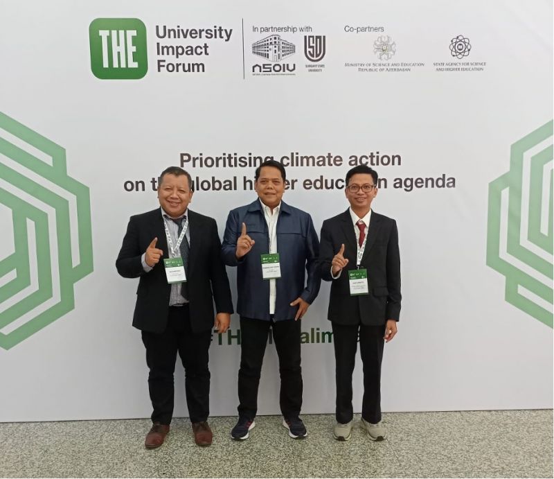 Vice Chancellor III UNESA together with the Director of Innovation, Ranking and Scientific Publications and PIC SDG13 attended the International meeting in Baku, Azerbaijan.