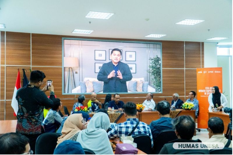 PSSI Chairman, Erick Thohir delivered a briefing asynchronously, and hopes that this collaboration will have a significant impact on the Indonesian women's football ecosystem.