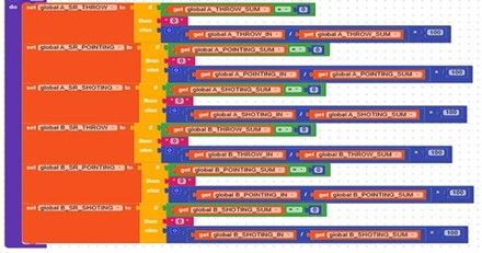 Display application monitoring information about petanque matches.