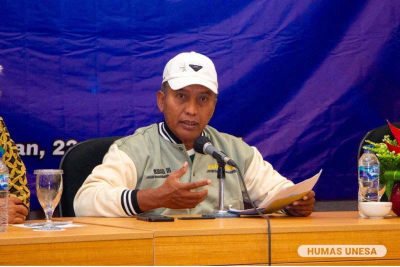 Rektor Unesa Cak Hasan menegaskan komitmennya untuk memperkuat riset dan publikasi yang berdampak dan mendukung terwujudnya tujuan pembangunan berkelanjutan atau SDGs.
