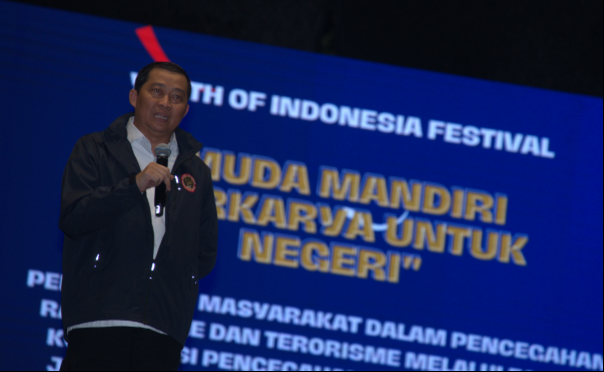 Colonel Harianto from BNPT conveyed important messages to students regarding the dangers of ideologies that damage the integrity of Indonesian society, nation and state.